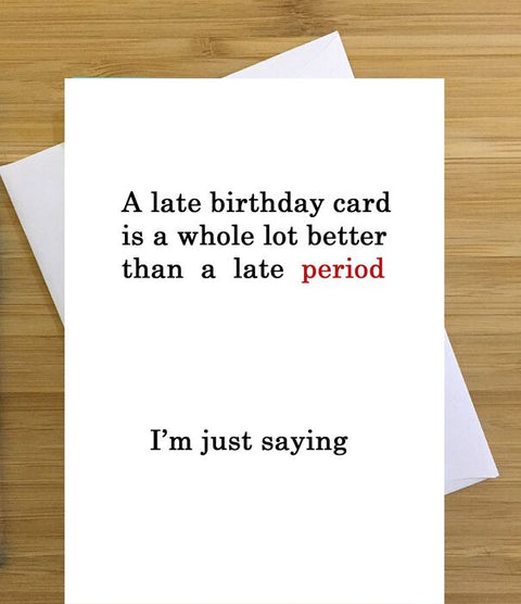 Late Period Greeting Card