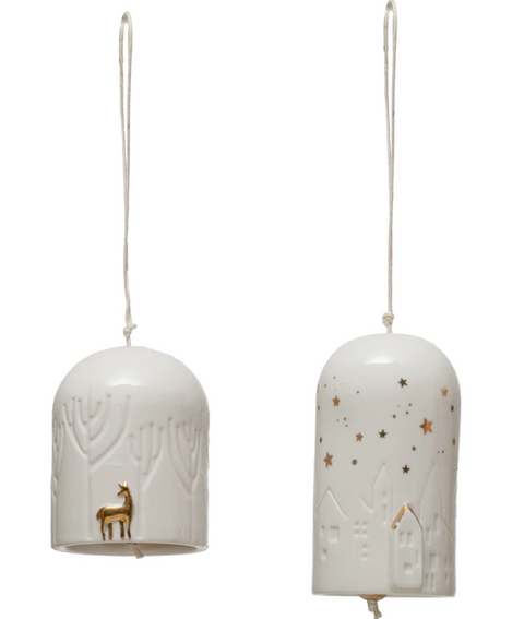 Porcelain Bell Ornaments