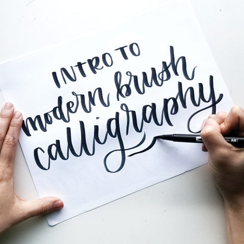 Intro to Modern Brush Calligraphy Workshop