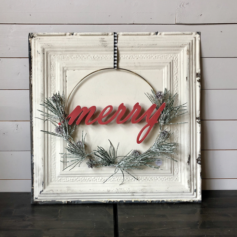 Asymmetrical Merry Wreath Workshop
