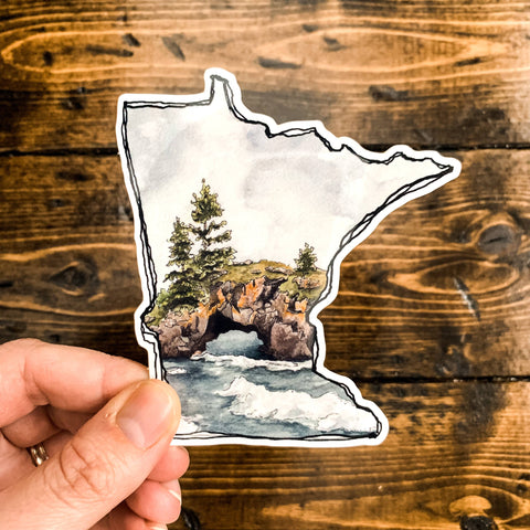 Minnesota Hollow Rock Vinyl Sticker