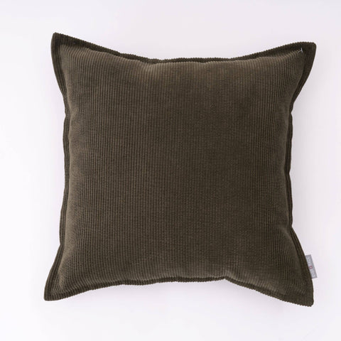 Elm Green Corduroy Ribbed Pillow 18in x 18in