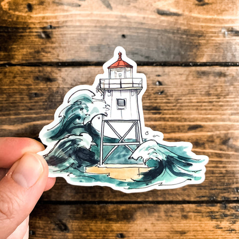 Grand Marais Lighthouse Vinyl Sticker