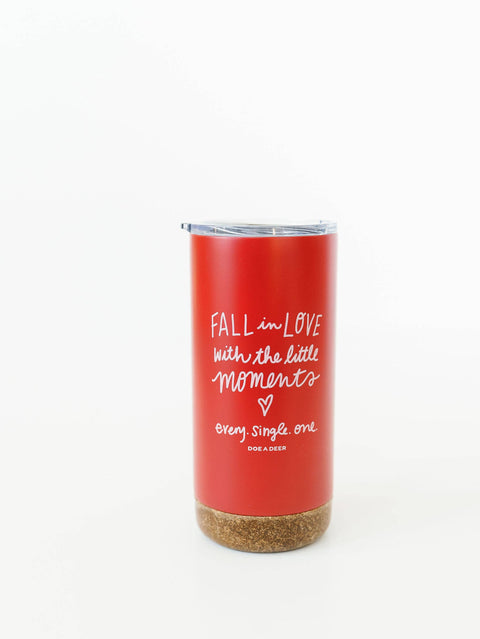 Fall in Love Tumbler | Red Coffee Drink Tumbler