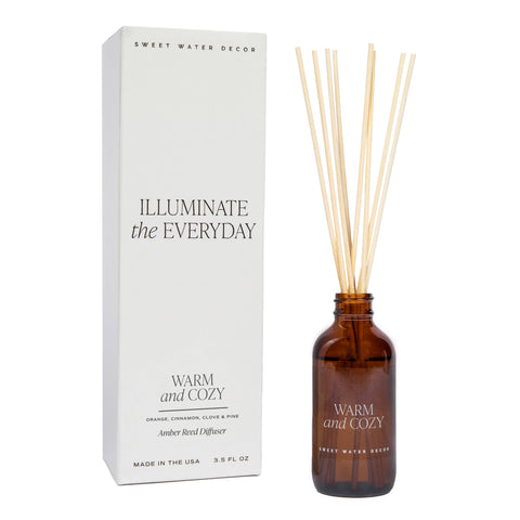 Warm & Cozy Amber Reed Diffuser-Christmas Home Decor & Gifts