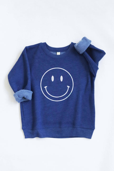 SMILEY FACE Toddler Unisex Graphic Sweatshirt