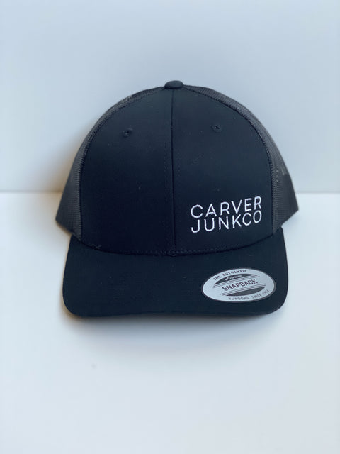 Carver Junk Co Hat - Black or Navy Snapback