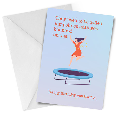 Jumpolines Birthday Card