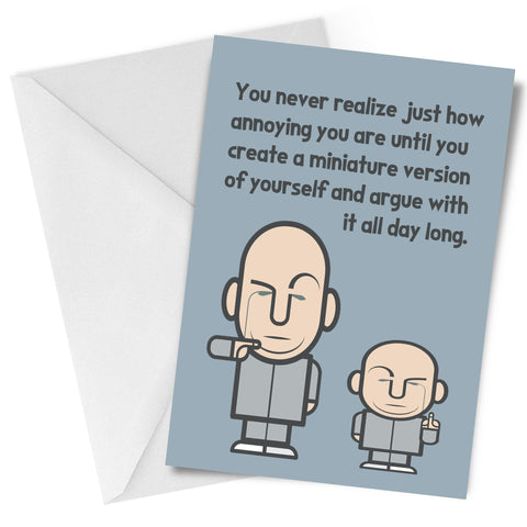 Miniature Version of Yourself (Mini Me) Parenthood Maternity Greeting Card
