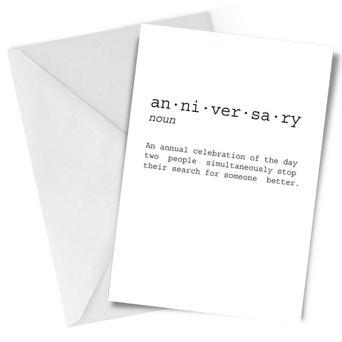 Anniversary Definition Greeting Card