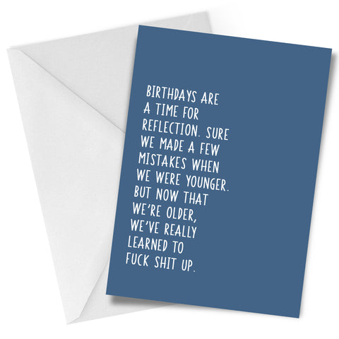 Time For Reflection Greeting Card Birthday