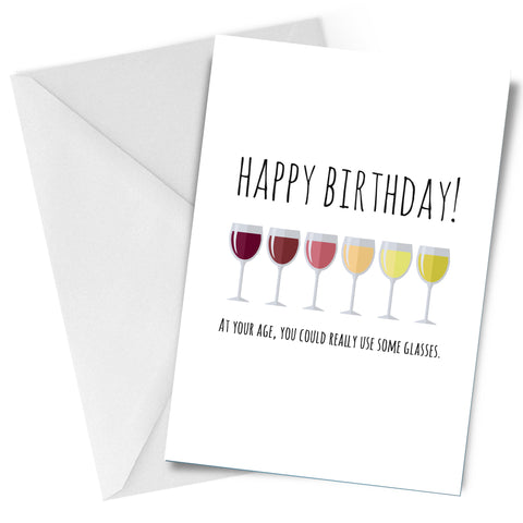 Use Some Glasses Greeting Card Birthday